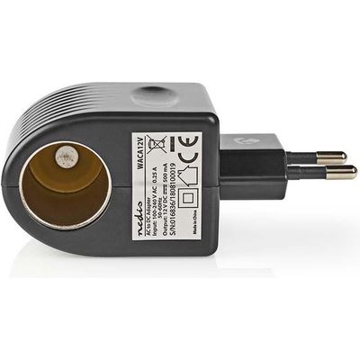 Afbeelding van Stopcontact-Adapter - Type C (CEE 7/16) - 100 - 240 V AC 50/60 Hz - 12 V DC - 6 W - Netvoeding - 0.
