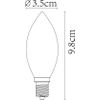 Afbeelding van Lucide C35 Filament lamp - Ø 3,5 cm - LED Dimb. - E14 - 1x3W 2200K - Amber