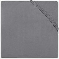 Jollein Baby Hoeslaken Ledikant Katoen 60x120cm - Dark Grey