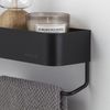 Afbeelding van Sealskin Brix - Wandrek met handdoekrek 35 cm - Zwart