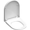 Afbeelding van SCHÜTTE WC-Bril 82910 D-SHAPE WHITE - Duroplast - D-vorm - Soft Close - Afklikbaar - RVS-Scharnieren