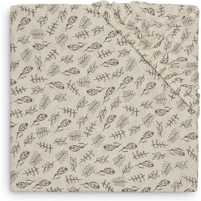 Foto van Jollein Baby Hoeslaken Boxmatras Jersey 75x95cm - Meadow - Chestnut