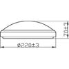 Afbeelding van Philips Doris badkamer plafondlamp - zwart - klein - 6 W