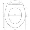 Afbeelding van Plieger Start Toiletbril – Wc Bril Wit Thermoplast – Wc Brillen met Deksel – Kunststof Bevestiging