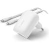 Afbeelding van Belkin Boost Charge adapter met kabel - USB-C naar Lightning - 1m - 20W - Wit