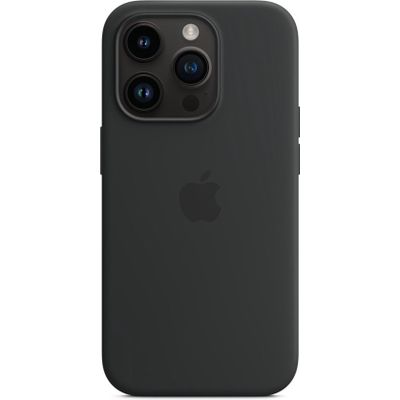 Afbeelding van Apple Silicone Backcover MagSafe iPhone 14 Pro hoesje - Middernacht