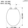 Afbeelding van Tiger Leatherlook - Toiletbril - WC bril - MDF - Zwart