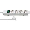 Afbeelding van Brennenstuhl Comfort-Line Plus Stekkerdoos 4-Voudig (Met Platte Stekker, Schakelaar, 2 m Kabel, En 