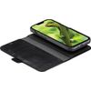 Afbeelding van iPhone 14 Plus Bookcase hoesje - dbramante1928 - Effen Zwart - Leer