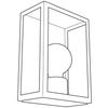 Afbeelding van EGLO Alamonte 1 Wandlamp Buiten - E27 - 26 cm - Zwart