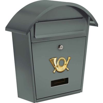 Afbeelding van VOREL Brievenbus Grafiet met 2 sleutels - 380x320x105 mm