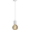 Afbeelding van Calex Retro Pendel - Industrieel Hanglamp - E27 Fitting - Wit - Excl. lichtbron