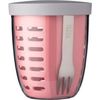 Afbeelding van Mepal - Ellipse fruit & veggie pot - 600 ml - Incl. vorkje - Nordic pink