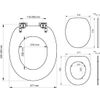 Afbeelding van Tiger Leatherlook - Toiletbril - WC bril - MDF - Zwart