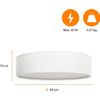 Afbeelding van Smartwares Plafondlamp - Ø 40 cm - Wit - E14 - 10.004.68