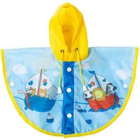 Heless Regencape Zeilen Junior Polyethyleen Blauw Mt 28-35 Cm