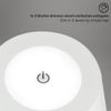 Afbeelding van BRILONER - KIKI - LED accu vloerlamp, in hoogte verstelbaar, dimbaar, USB-C, metaal wit, 3000 Kelvin