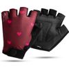 Afbeelding van Rogelli Hearts - Fietshandschoenen - Dames - Maat XL - Bordeaux, Rood