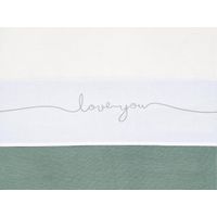 Jollein Baby Laken Ledikant 120x150cm Love you - Grey