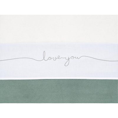 Afbeelding van Jollein Baby Laken Ledikant 120x150cm Love you - Grey Afbeelding van Jollein Baby Laken Ledikant 120x150cm Love you - Grey