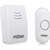 Afbeelding van Byron DBY-21131 Draadloze deurbel - Ontvanger op batterijen - Waterdicht - Wit - 100m Bereik - 80dB