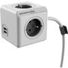 Afbeelding van PowerCube Extended Duo USB - 3 meter kabel - Wit/Grijs - 3 stopcontacten - 2 USB laders - Type E me