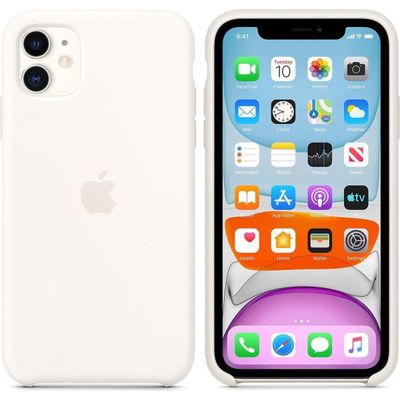 Afbeelding van Apple Siliconen hoesje voor Apple iPhone 11 - Wit
