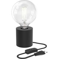 Calex Tafellamp Rond - Industrieel - E27 Fitting - Zwart - Excl. lichtbron