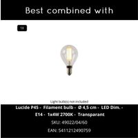 Lucide EXTRAVAGANZA SIR WINSTON - Tafellamp - 1xE14 - Zwart