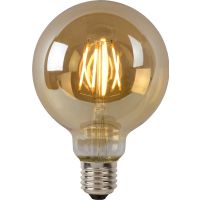 Lucide G95 Filament lamp - Ø 9,5 cm - LED Dimb. - E27 - 1x5W 2700K - Amber