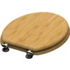 Afbeelding van SCHÜTTE WC-Bril 81101 NATURAL BAMBOO - Massief Bamboe - Soft Close - Verchroomde Scharnieren