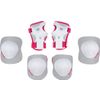 Afbeelding van Nijdam Skate Beschermset Kinderen - White Out - Wit/Fuchsia - M