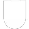 Afbeelding van SCHÜTTE WC-Bril 82910 D-SHAPE WHITE - Duroplast - D-vorm - Soft Close - Afklikbaar - RVS-Scharnieren