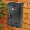 Afbeelding van VOREL Brievenbus met 2 sleutels - zwart - 28,5x20x6 cm