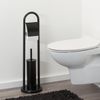 Afbeelding van Sealskin Acero Toiletbutler vrijstaand - Toiletborstel met houder - Toiletrolhouder met klep - Zwart