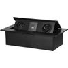 Afbeelding van Stekkerdoos met USB - Pop up stekkerblok met 2 stopcontacten en 2 USB (USB-A & USB-C) - Inbouw Verd