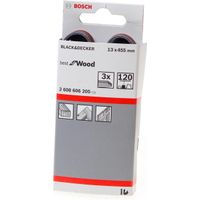 Bosch - 3-delige schuurbandset 13 x 455 mm - 120