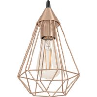EGLO Tarbes Hanglamp - E27 - Ø 17,5 cm - Zwart/Koper