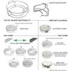 Afbeelding van Big Green Egg - XL - Baking Stone - Pizzasteen - Halve Maan