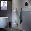 Afbeelding van Tiger Tune - Toiletrolhouder - RVS geborsteld / Zwart