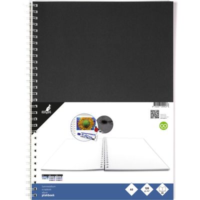 Afbeelding van Kangaro plakboek - A3 - 120 grams - 80 pagina's - zwart - K-750110