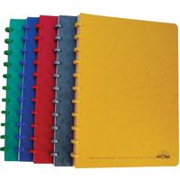 Atoma Classic schrift, ft A4, 144 bladzijden, geruit 5 mm, geassorteerde kleuren