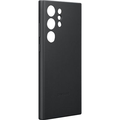 Afbeelding van Samsung Leather Cover - Samsung Galaxy S23 Ultra - Zwart