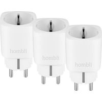 Hombli Slimme Stekker - WiFi - Timerfunctie en Energiemeter - Werkt met Amazon Alexa en Google Home