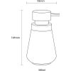 Afbeelding van Sealskin Conical Zeepdispenser 400 ml vrijstaand - Zwart