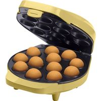 Bestron Cake Pop Maker, Wafelijzer voor 12 Cake Pops, inclusief Cake Pop Butler, 12 Stokjes & Vork, 