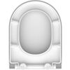 Afbeelding van SCHÜTTE WC-Bril 82910 D-SHAPE WHITE - Duroplast - D-vorm - Soft Close - Afklikbaar - RVS-Scharnieren