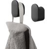 Afbeelding van Tiger Carv - Handdoekhaak klein (2 stuks) - 1,6 x 1,4 x 2,5 cm - Zwart