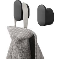 Tiger Carv - Handdoekhaak klein (2 stuks) - 1,6 x 1,4 x 2,5 cm - Zwart