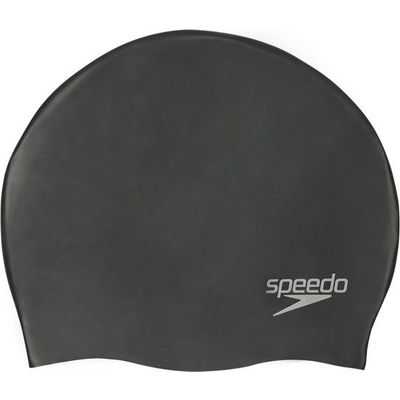 Afbeelding van Speedo Plain Moulded Silicone Cap Unisex - Zwart - One Size Afbeelding van Speedo Plain Moulded Silicone Cap Unisex - Zwart - One Size